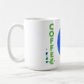 Blauer und grüner Kaffee Kaffeetasse (Links)