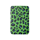 Blauer und grüner Leopard Badematte (Vorderseite Vertikal)