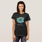 Blauer und grüner Libellen T-Shirt (Vorne ganz)