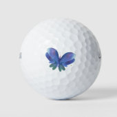 Blauer und grüner Schmetterling Golfball (Vorderseite)