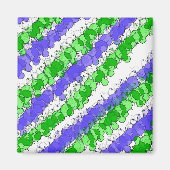 Blauer und grüner Spritzer erschüttert Magnet (Vorne)