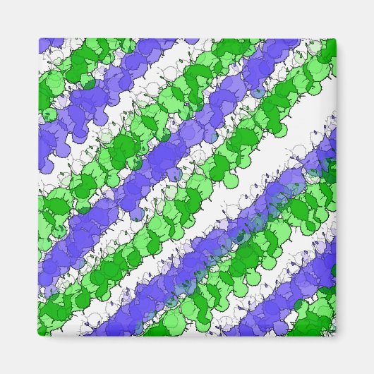 Blauer und grüner Spritzer erschüttert Magnet (Vorne)