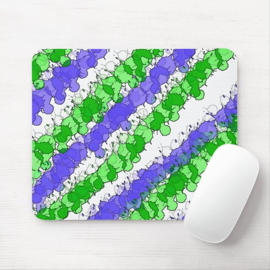 Blauer und grüner Spritzer erschüttert Mousepad (Mit Mouse)