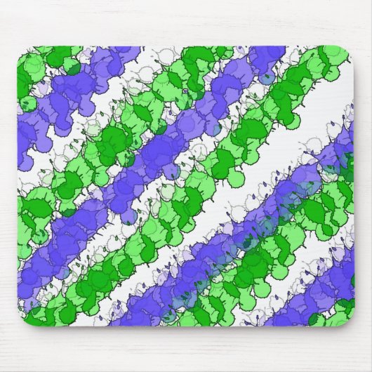 Blauer und grüner Spritzer erschüttert Mousepad (Vorne)