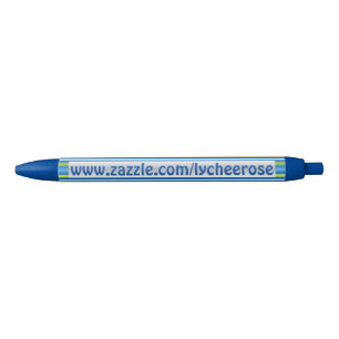 Blauer und grüner Streifen lycheerose Stift