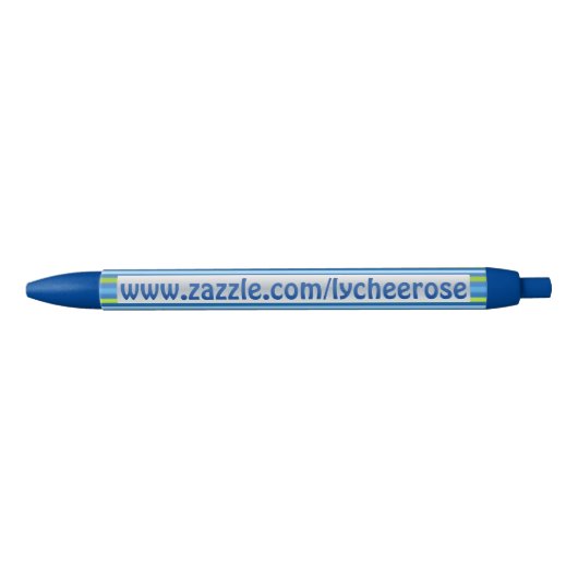 Blauer und grüner Streifen lycheerose Stift (Vorderseite)