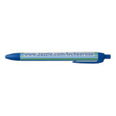 Blauer und grüner Streifen lycheerose Stift (Unterseite)