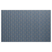 Blauer und hellbrauner Kunst nouveau Streifen Stoff (Yard (91,4 cm))