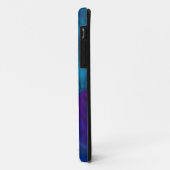 Blauer und lila Abstrich Case-Mate iPhone Hülle (Hinten/Links)