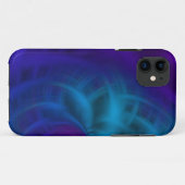 Blauer und lila Abstrich Case-Mate iPhone Hülle (Rückseite (Horizontal))