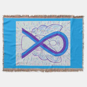 Blauer und Lila Bekanntheitsgrad - Engel-Blanken Decke (Vorderseite)