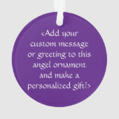 Blauer und Lila Biergarten Ornament (Rückseite)