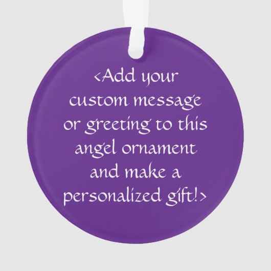 Blauer und Lila Biergarten Ornament (Rückseite)