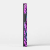 Blauer und Lila Blume Doodle Case-Mate iPhone Hülle (Rückseite / Rechts)