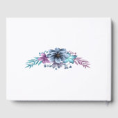 Blauer und Lila Blumenkohl Gästebuch (Rückseite)