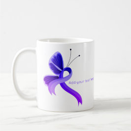Blauer und Lila Butterfly-Blauer Kaffeetasse