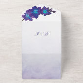 Blauer und Lila Einladung zur Hochzeit (Außenbereich)