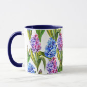 Blauer und Lila Hyacinth Tasse (Links)