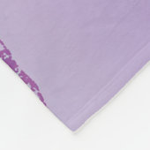 Blauer und Lila Krokodil Fleecedecke (Ecke)