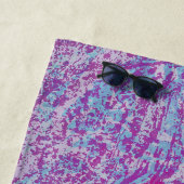 Blauer und Lila Krokodil Strandtuch (Beispiel)