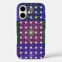 Blauer und Lila Kunstdruck