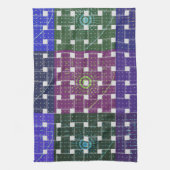 Blauer und Lila Kunstdruck Küchentuch (Vertikal)