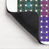 Blauer und Lila Kunstdruck Mousepad (Ecke)