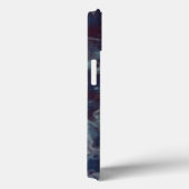 blauer und lila Marmor Case-Mate iPhone Hülle (Rückseite / Rechts)