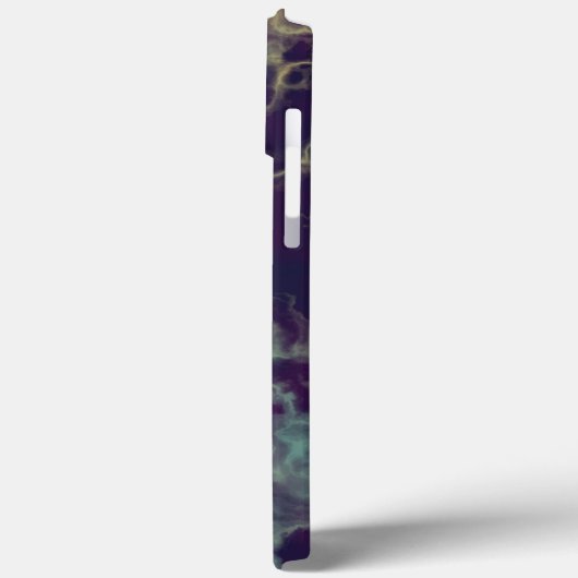 Blauer und lila Marmor Case-Mate iPhone Hülle (Rückseite / Links)