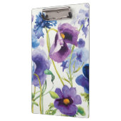 Blauer und lila Mischgarten Klemmbrett (Links)