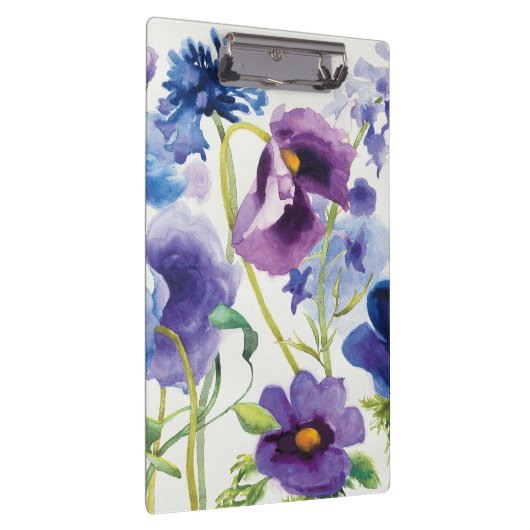 Blauer und lila Mischgarten Klemmbrett (Rechts)
