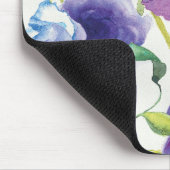 Blauer und lila Mischgarten Mousepad (Ecke)