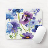 Blauer und lila Mischgarten Mousepad (Mit Mouse)