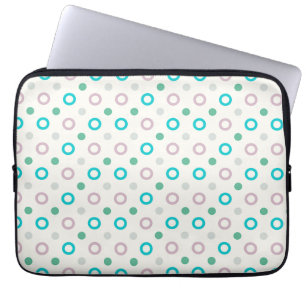Blauer und Lila Schaltpunkt Retrodesign Laptopschutzhülle