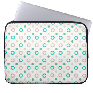 Blauer und Lila Schaltpunkt Retrodesign Laptopschutzhülle