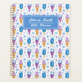 Blauer und Lila Schnee und Eiscreme Planer (Vorderseite)