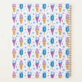 Blauer und Lila Schnee und Eiscreme Planer (Rückseite)