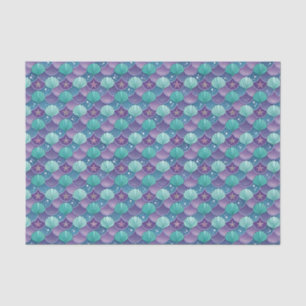 Blauer und Lila Seashell Seidenpapier