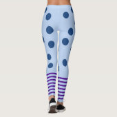 Blauer und Lila Spaß Leggings (Rückseite)
