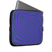 Blauer und Lila Spiralschlauch Laptopschutzhülle (Vorne Rechts)