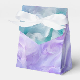 Blauer und lila Wolkenwirbel Geschenkschachtel