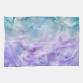 Blauer und lila Wolkenwirbel Geschirrtuch (Horizontal)