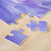 Blauer und lila Wolkenwirbel Puzzle (Seite)
