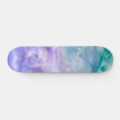 Blauer und lila Wolkenwirbel Skateboard (Horizontal)