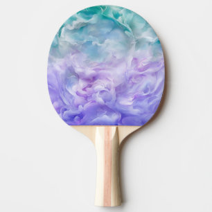 Blauer und lila Wolkenwirbel Tischtennis Schläger