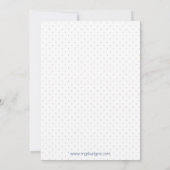 Blauer und Limoner Herzblut Babydusche für Kinder Einladung (Rückseite)