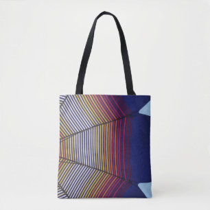 Blauer und mehrfarbiger Schirm Tasche