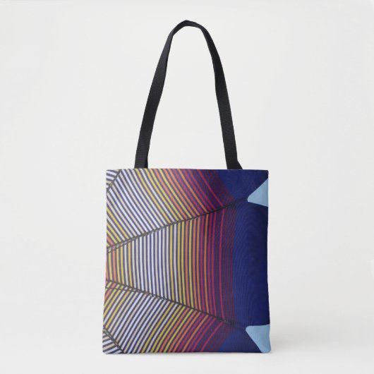 Blauer und mehrfarbiger Schirm Tasche (Vorderseite)