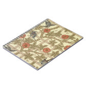 Blauer und orange Gittertapetenentwurf, 1864 Notizblock (Linke Seite)