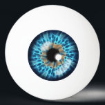 Blauer und orangefarbener Iris Tischtennisball<br><div class="desc">Blauer und orangefarbener Iris</div>